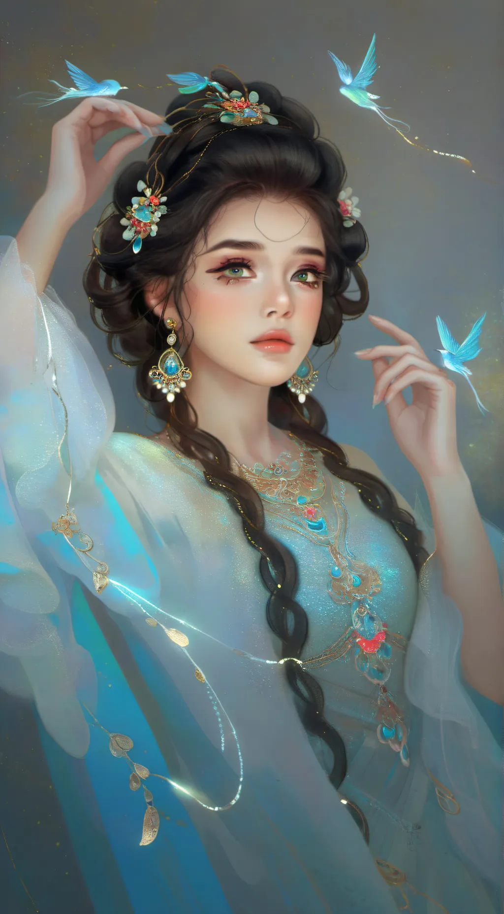 ai character: Luna  background