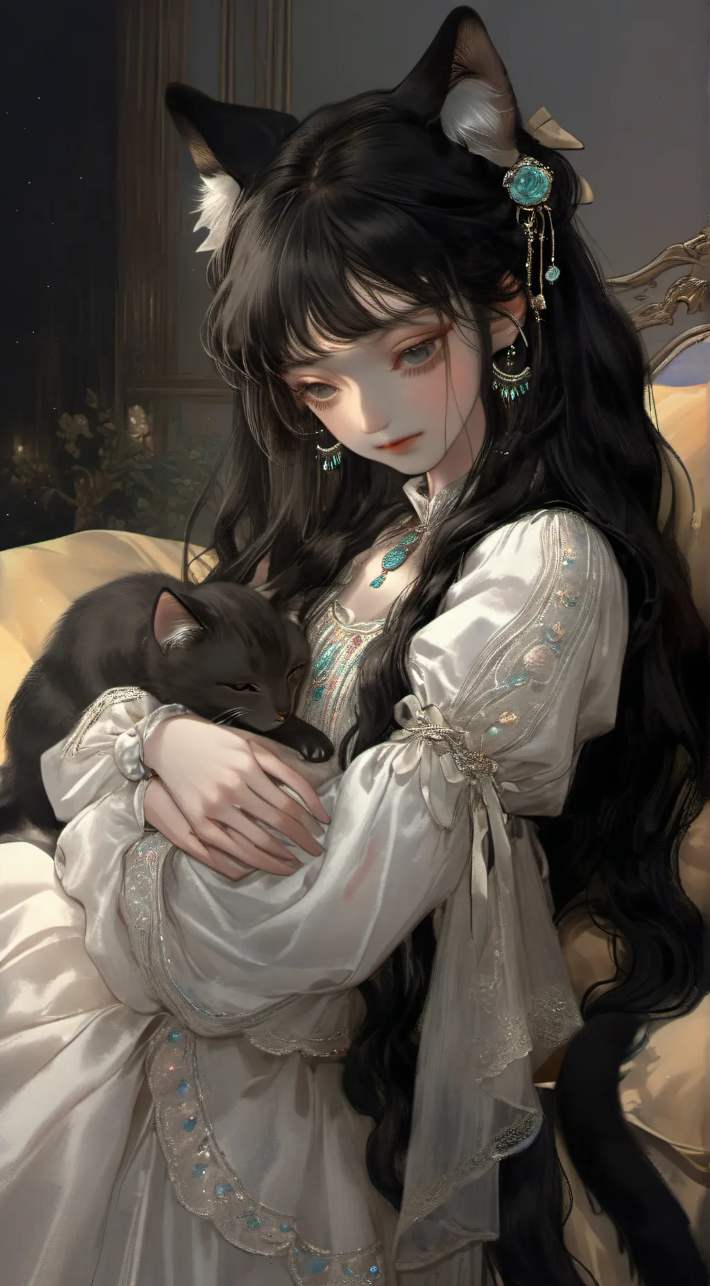 ai character: lunar background