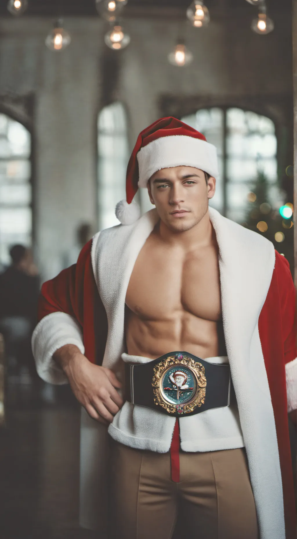 ai character: sexy santa background