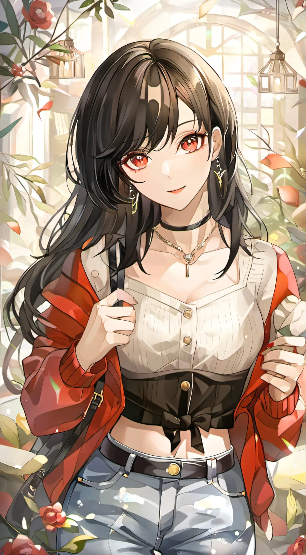 ai character: Autumn background