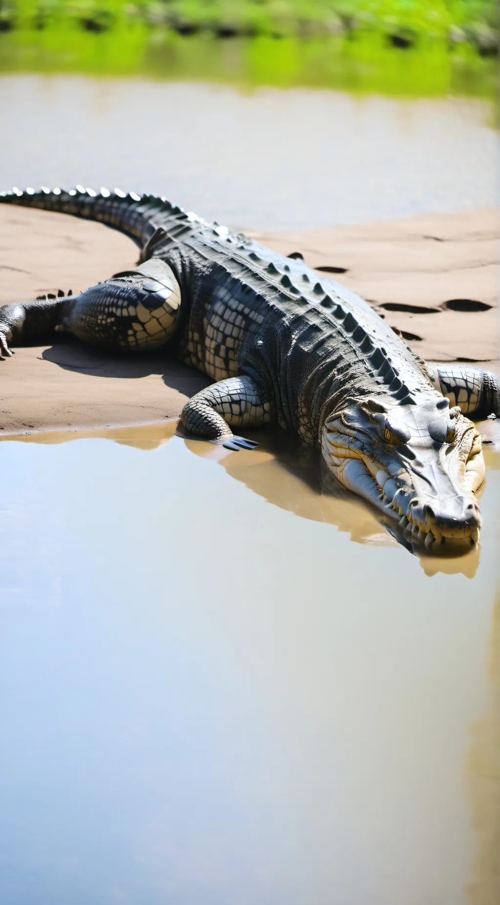 ai character: Crocodile  background