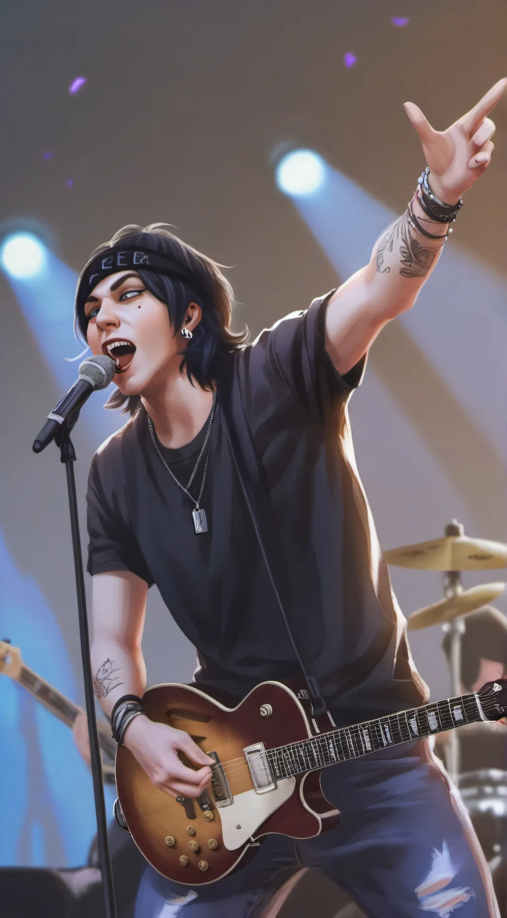 ai character: Chris motionless  background