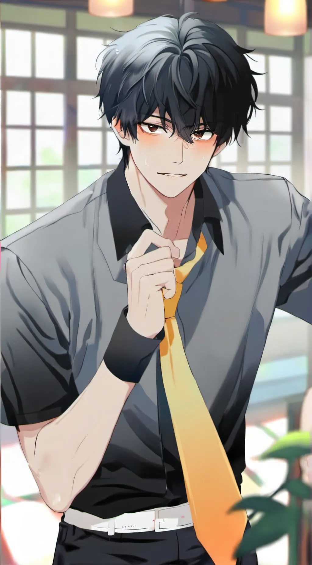 Talkie AI - Chat with Tall black figure