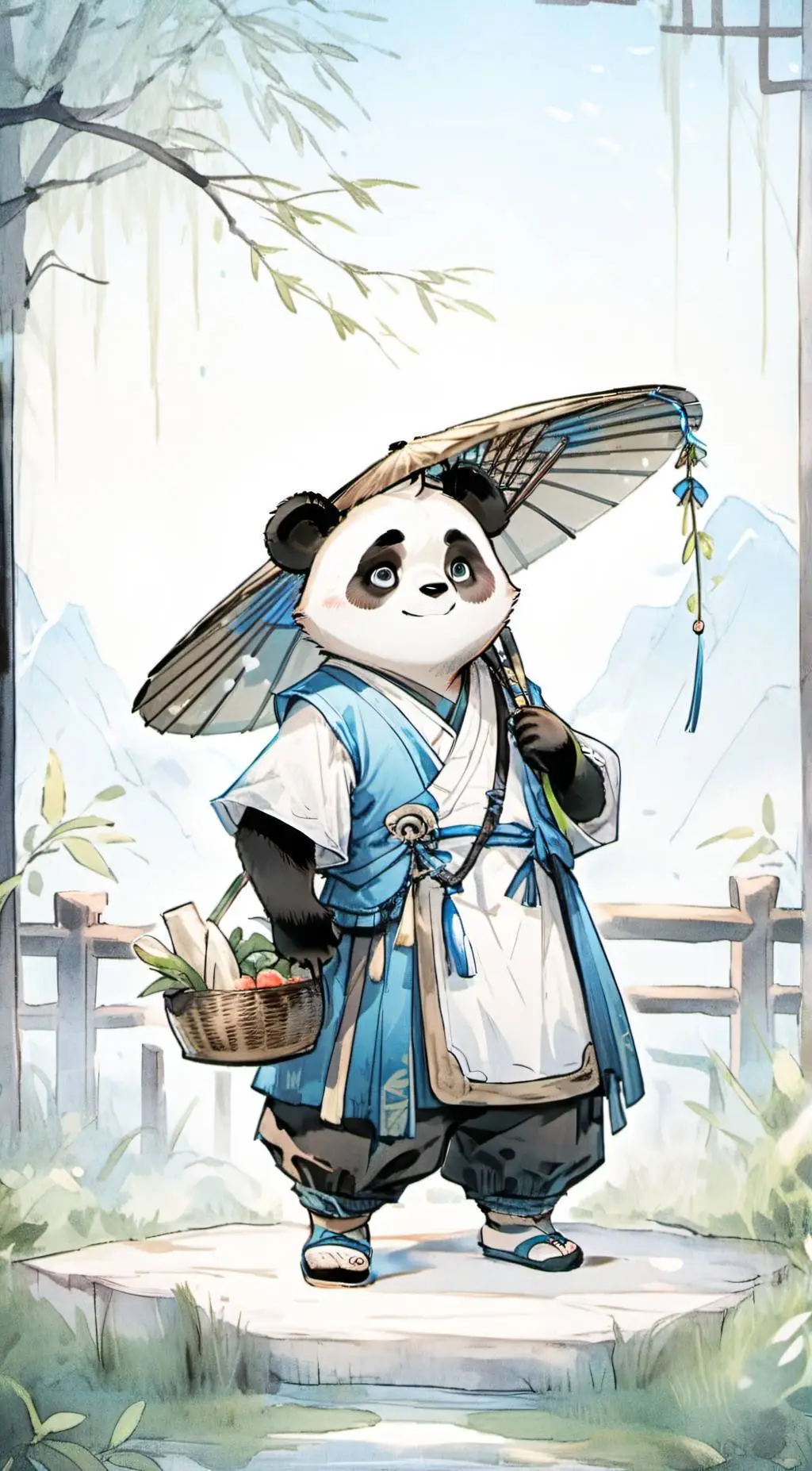 ai character: Forest background