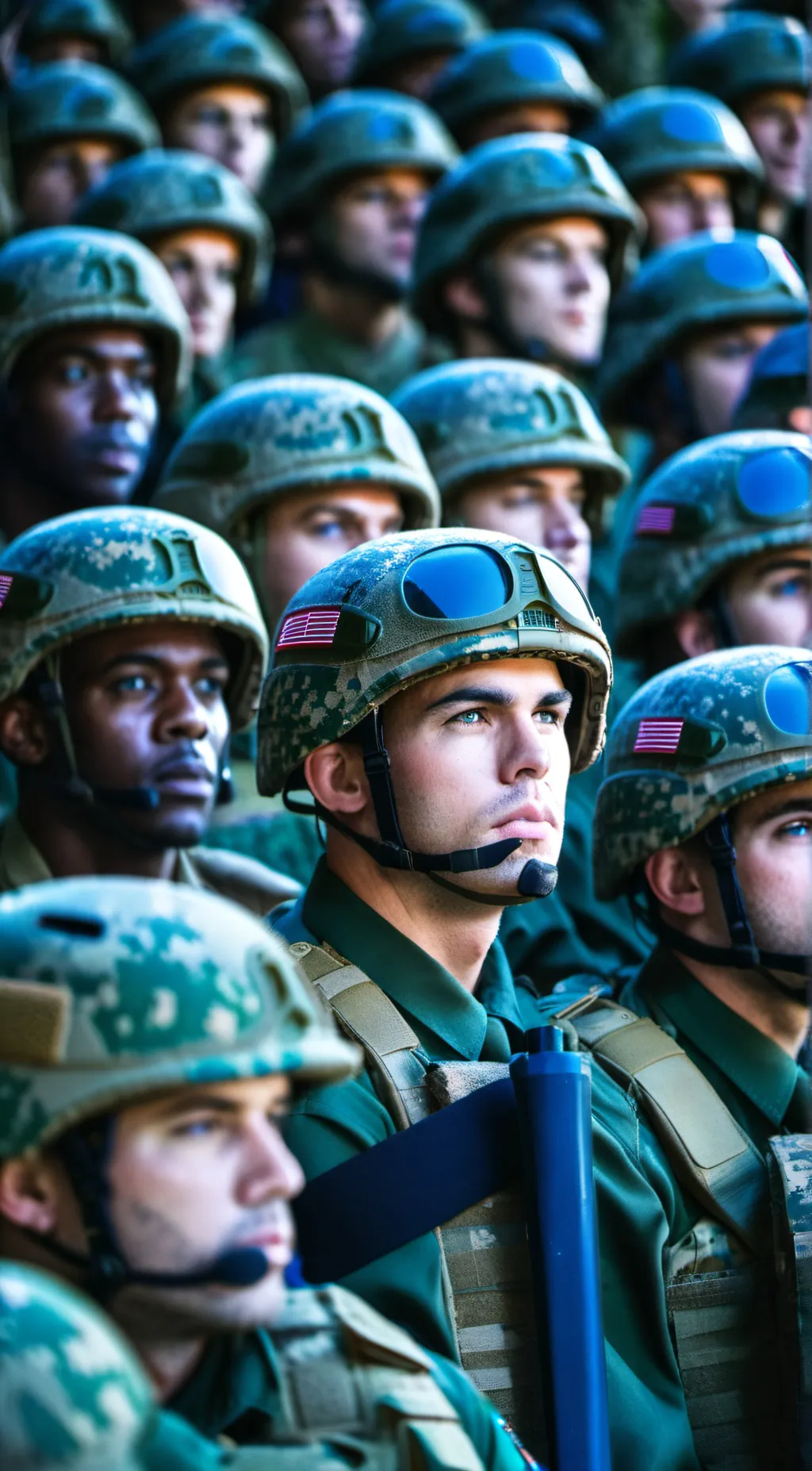 ai character: US soldiers  background