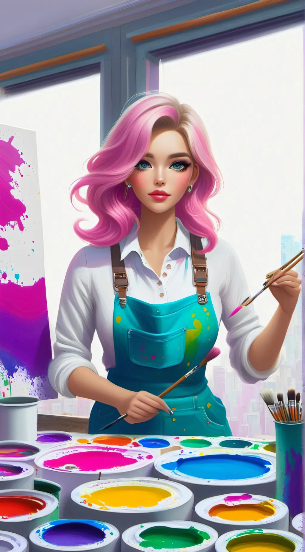 ai character: Mia  background