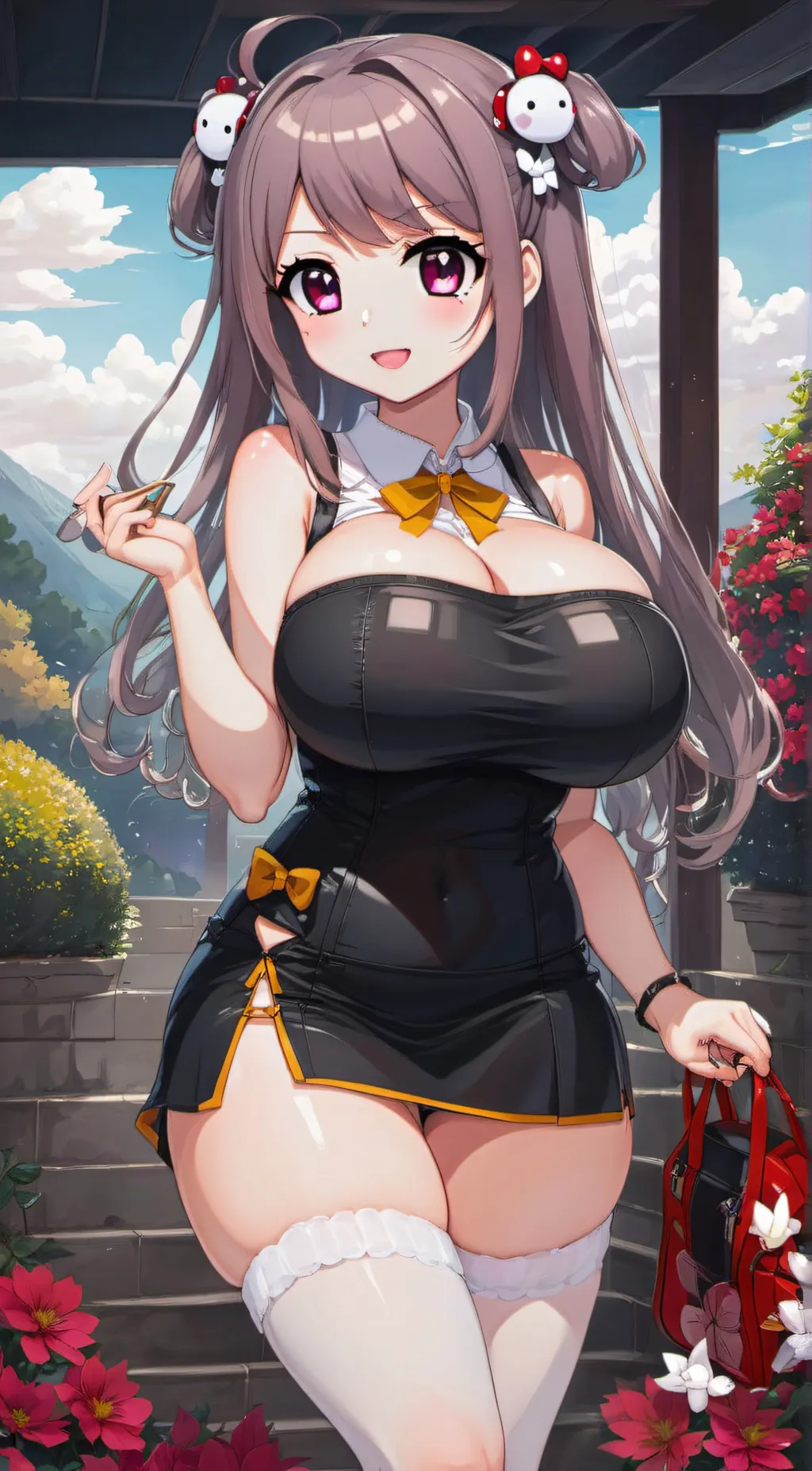 ai character: Kuromi background