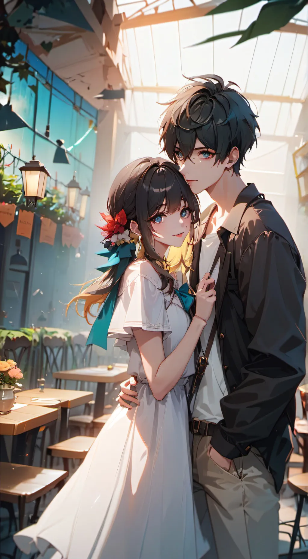 ai character: Bella  background