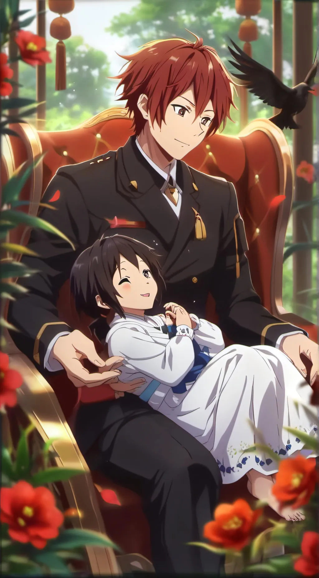 ai character: kirishima  background