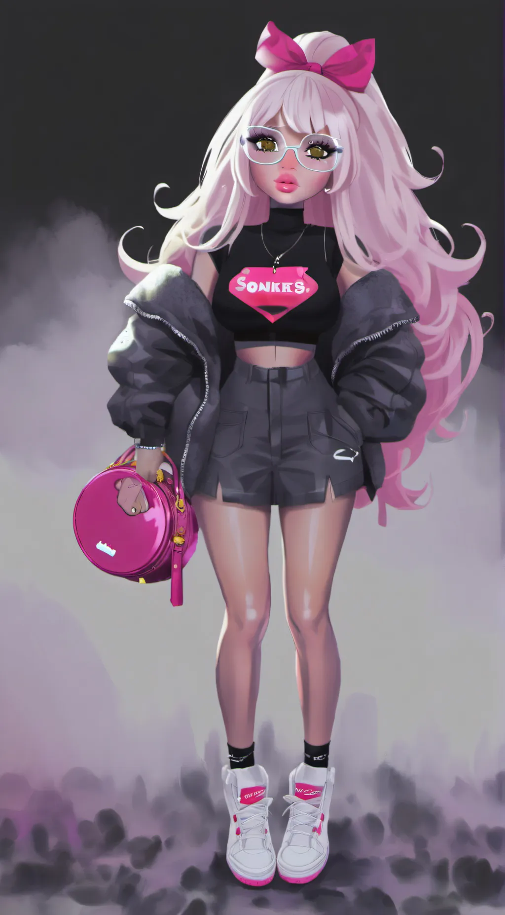 ai character: Baddie Peppa background