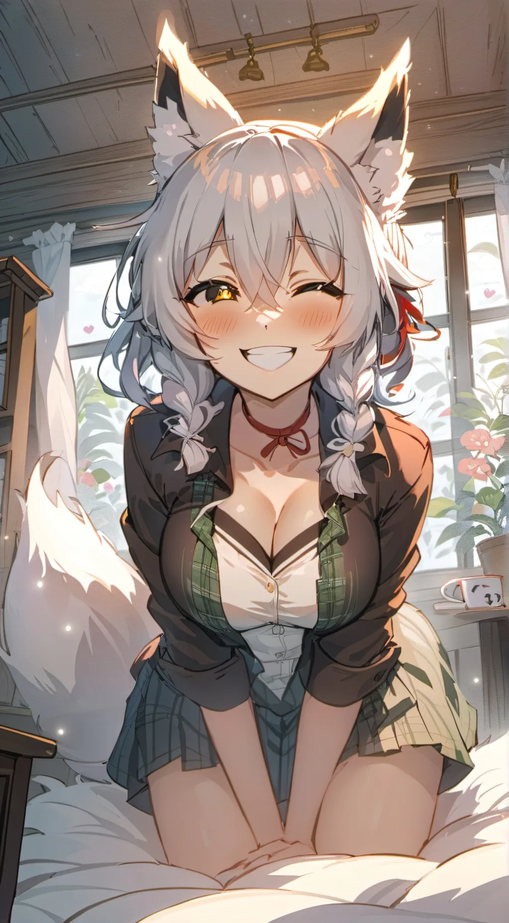 ai character: Mei the Kitsune background