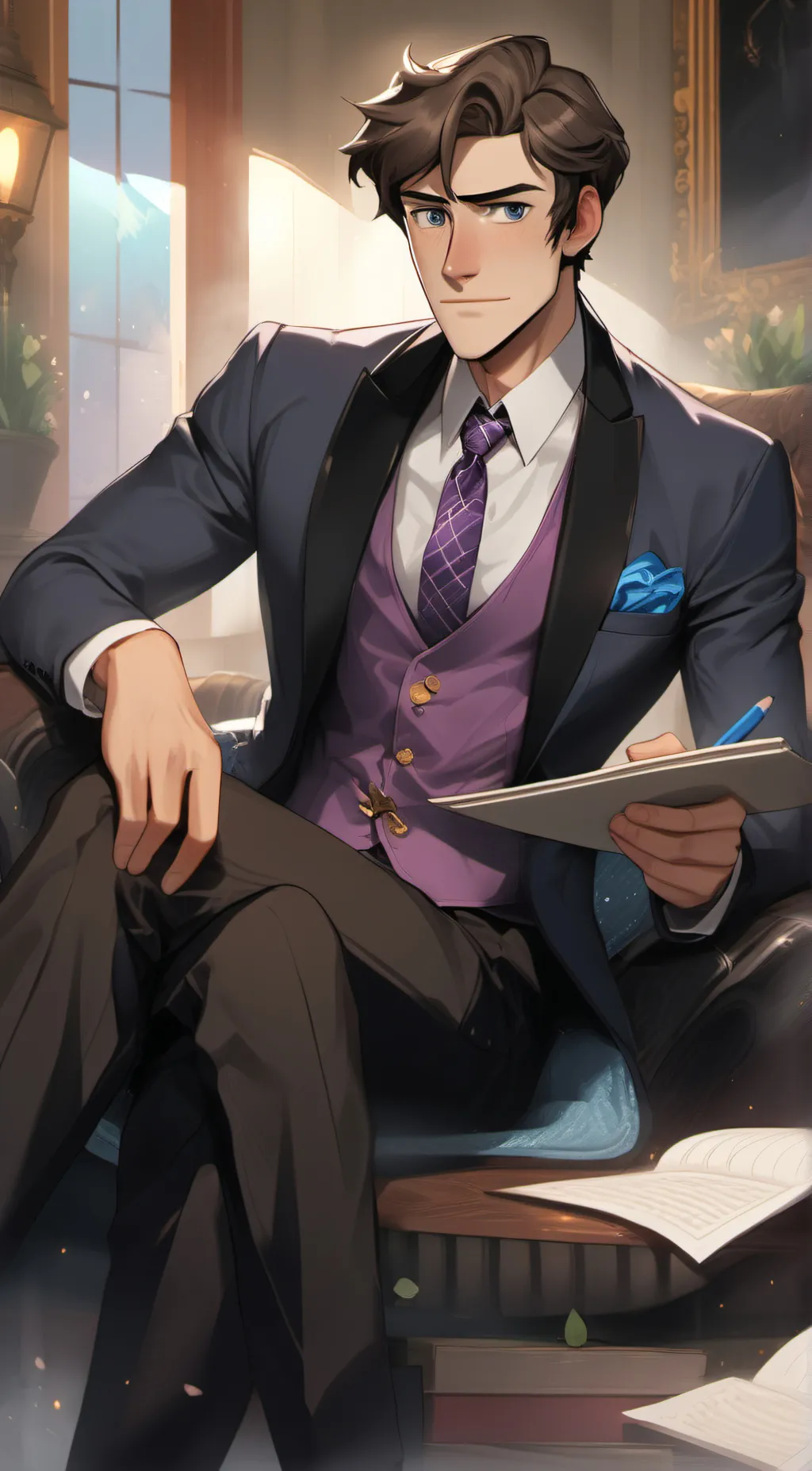 ai character: William afton  background