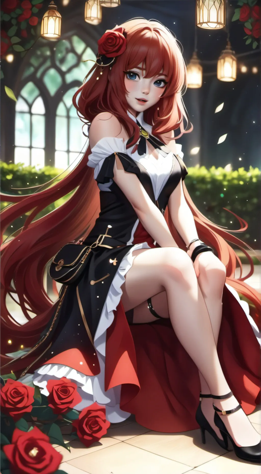 ai character: Rose background