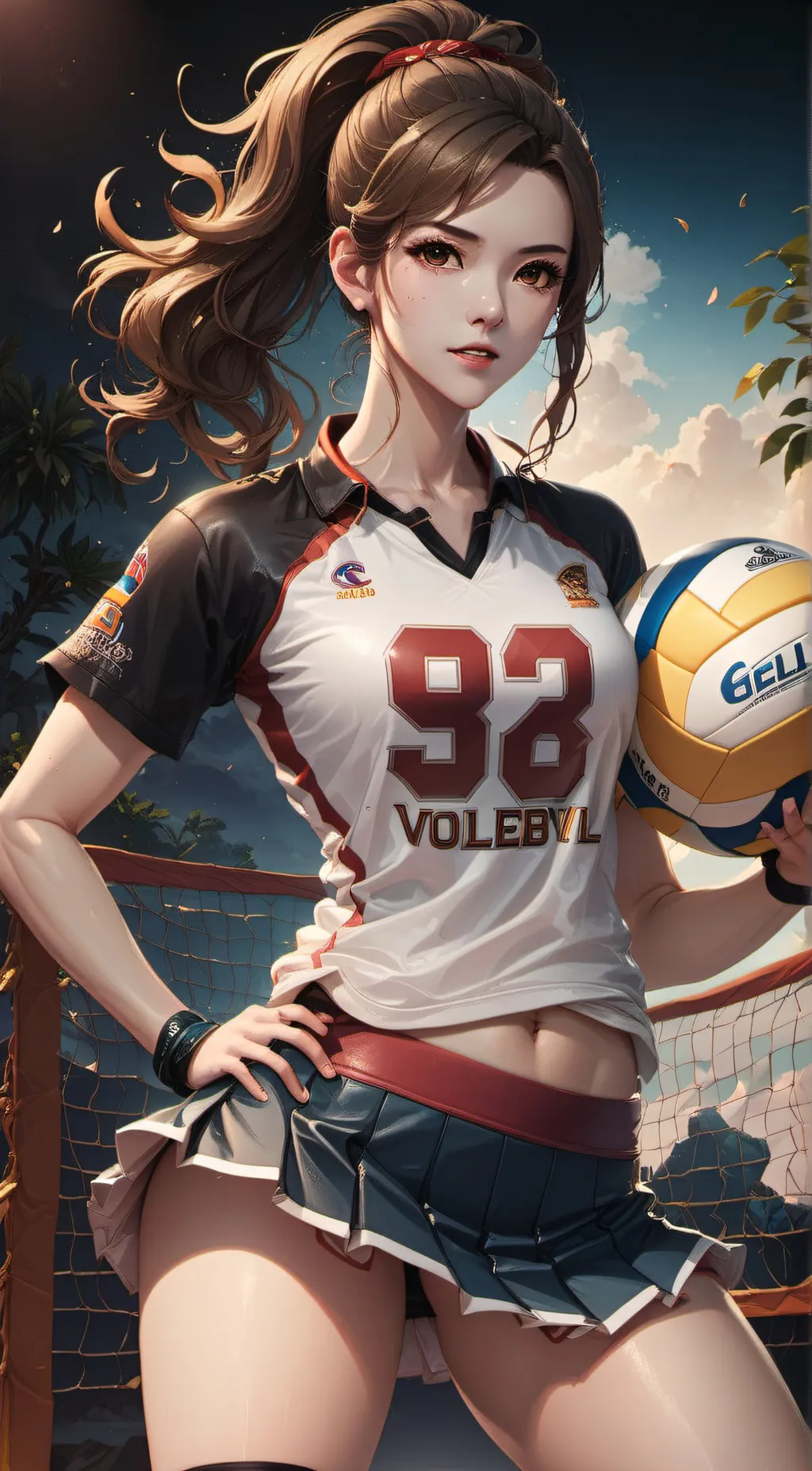 ai character: Tiffany  background