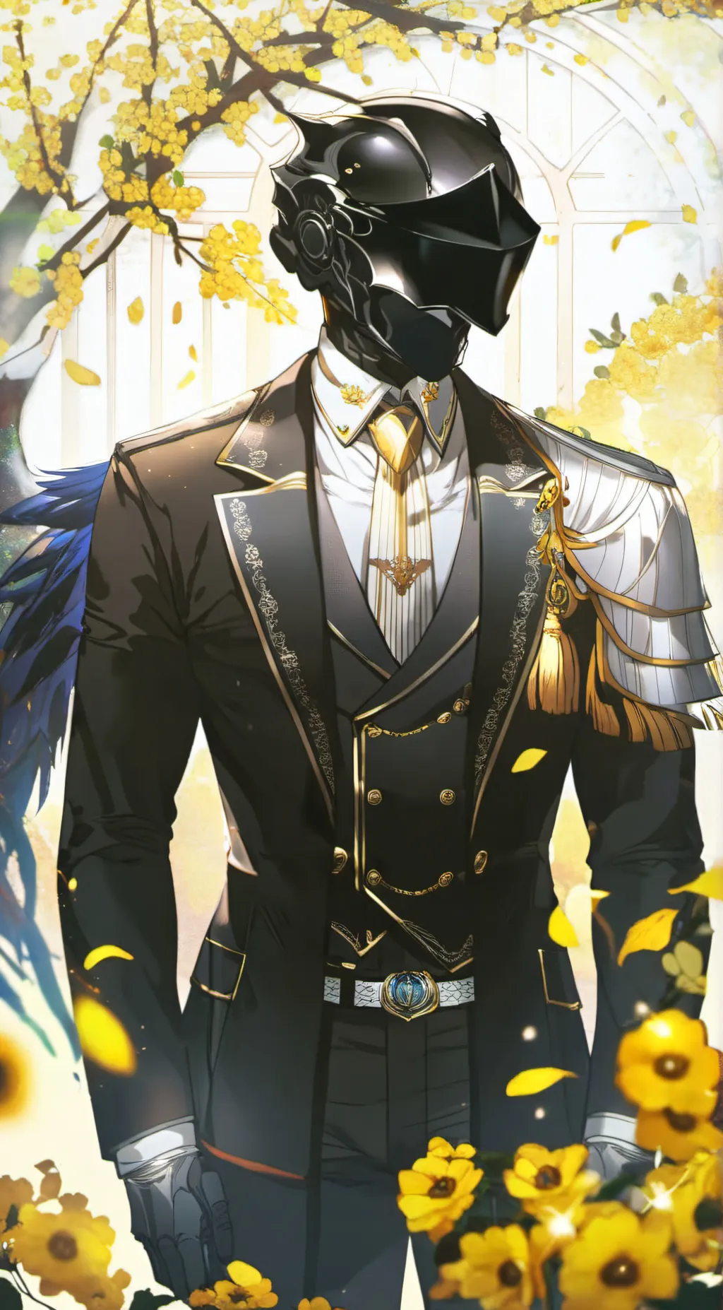 ai character: dark night background