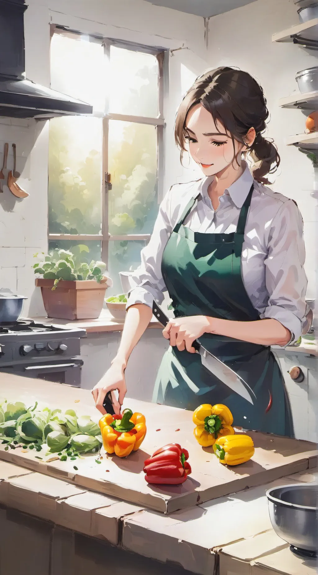 ai character: Grace background