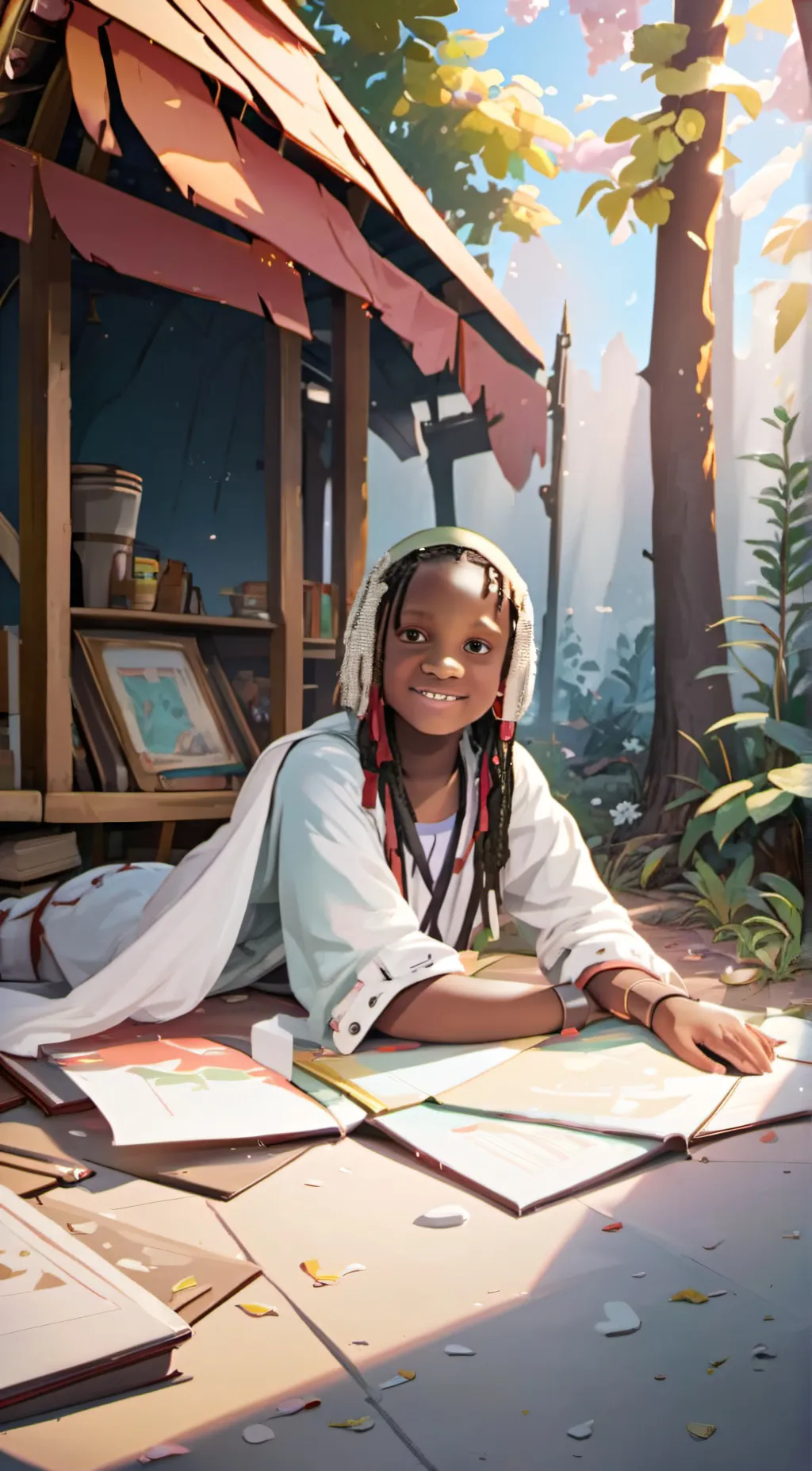 ai character: 🌼 Amelia 🖤 background