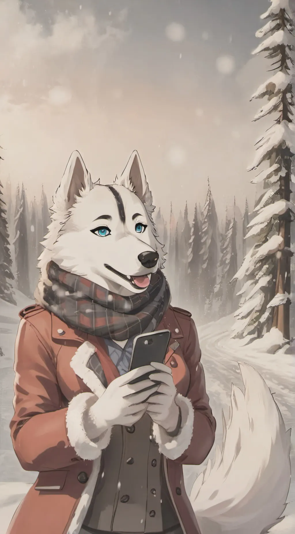 ai character: Scarlet background