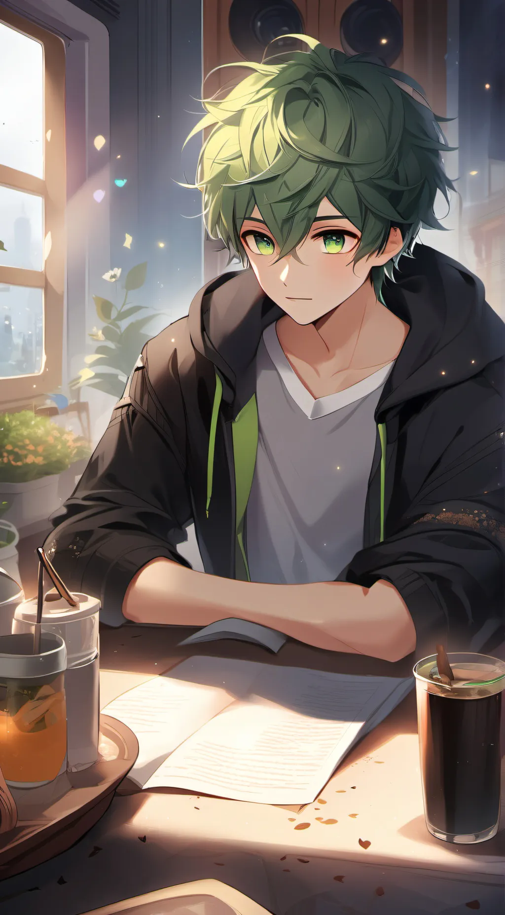 ai character: †Izuku Midoriya† background