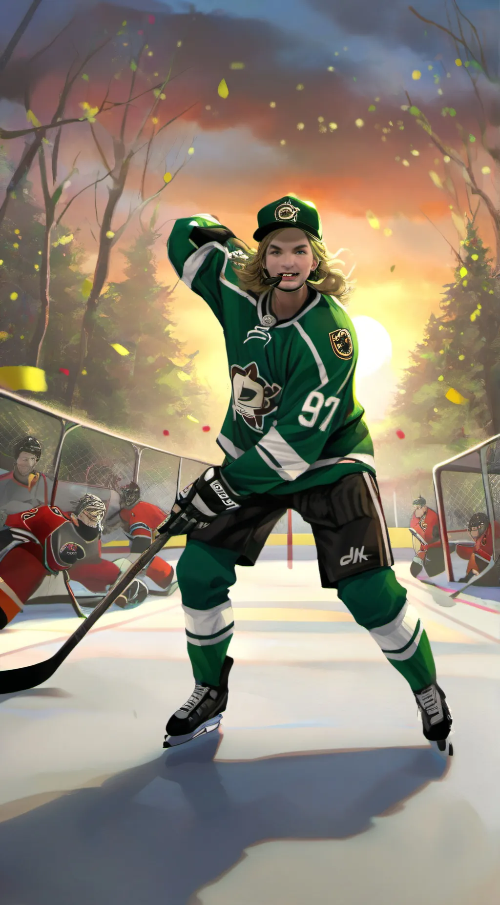 ai character: brendan 🐄🐮 background