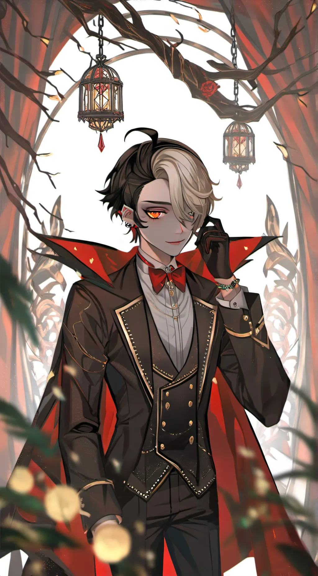 ai character: Lucifer  background