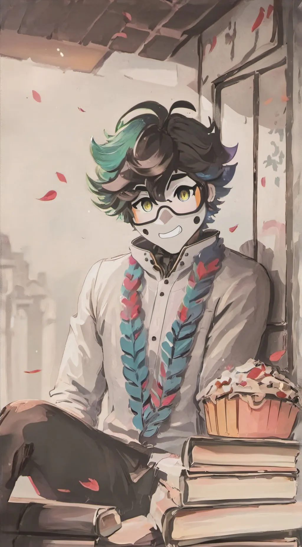 ai character: ash background