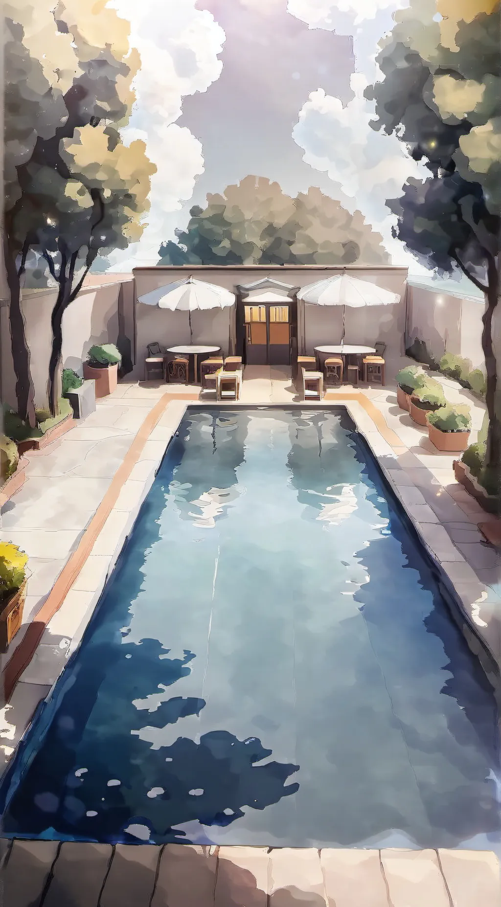 ai character: Undertal pool background