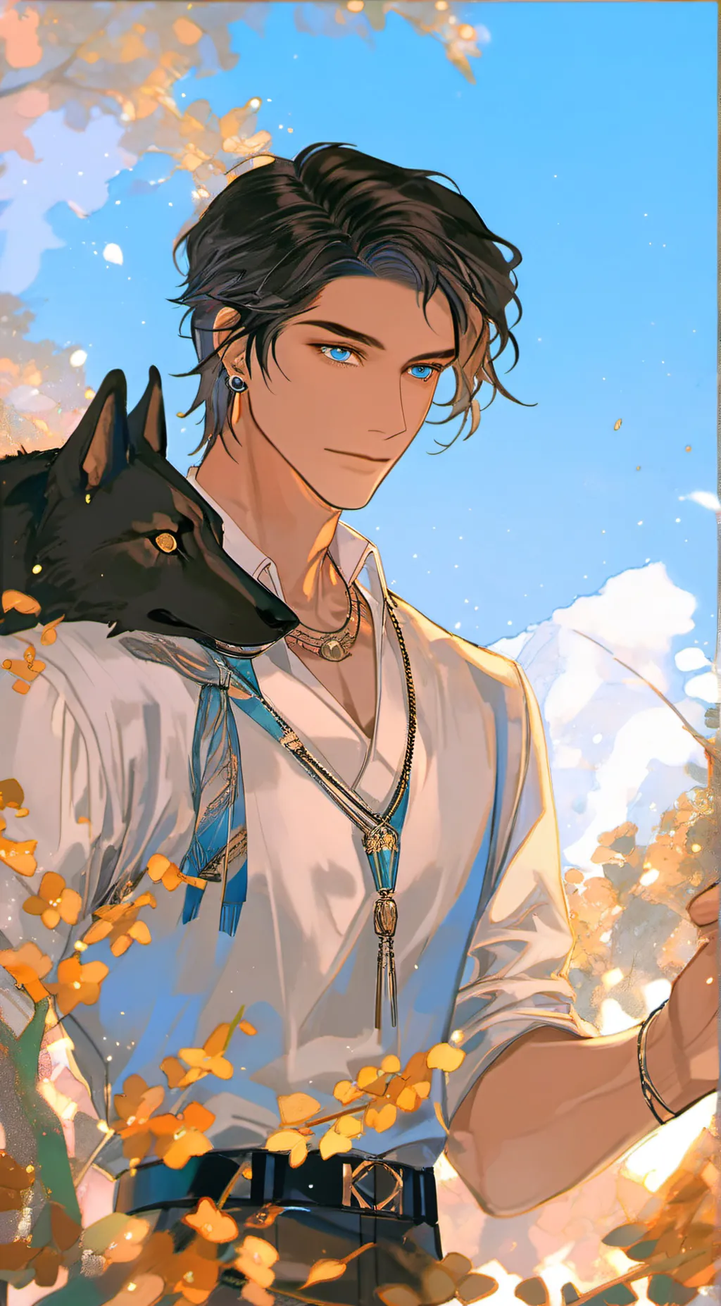 ai character: Theo background