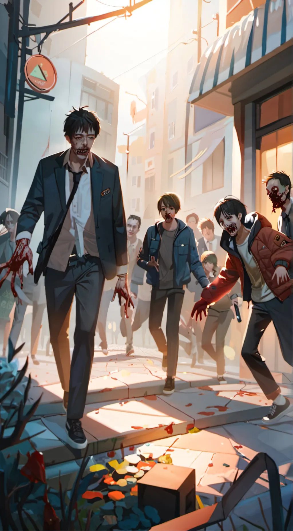 ai character:  zombiecouple background