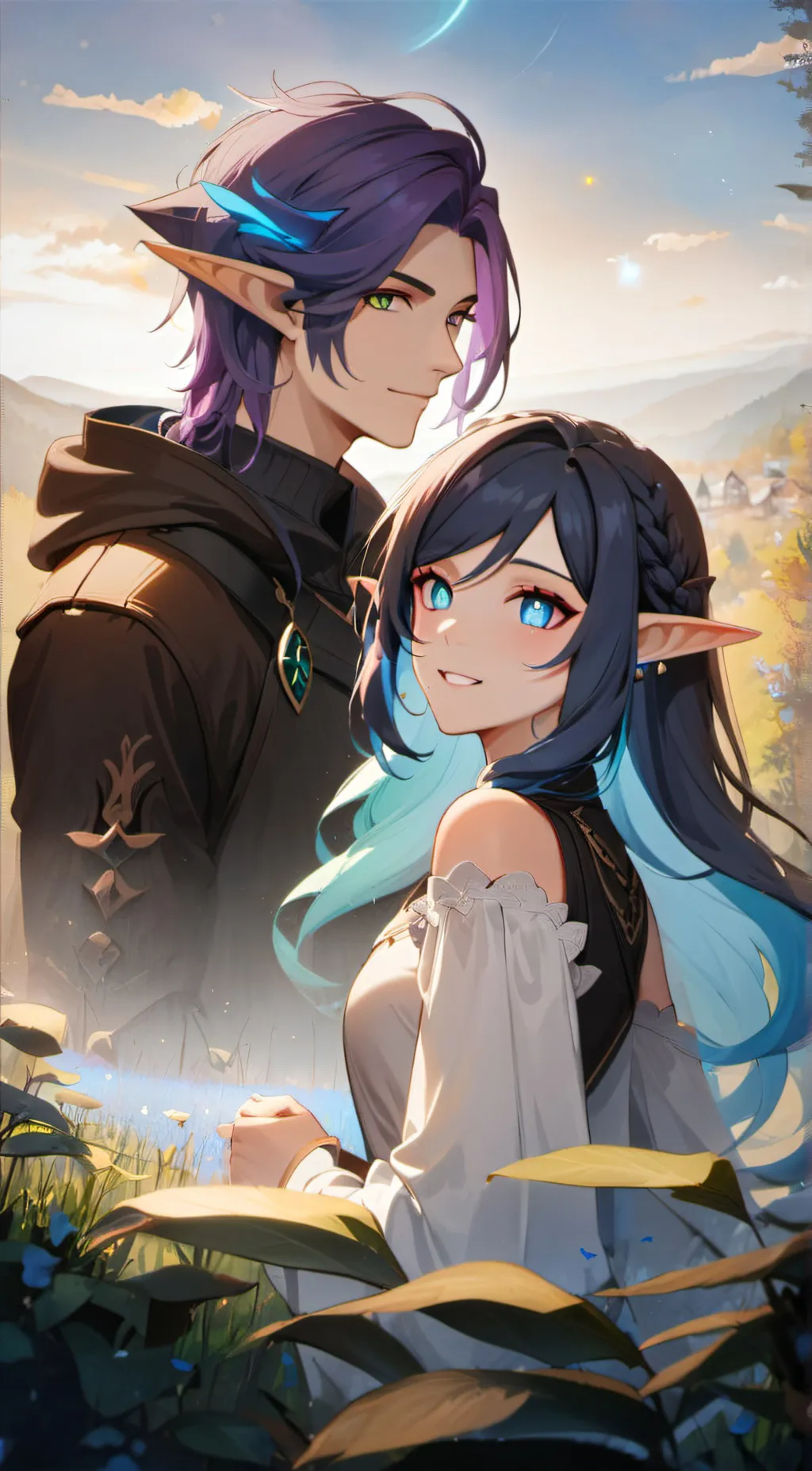 ai character: ~♡Luna♡&♡Levi♡~ background