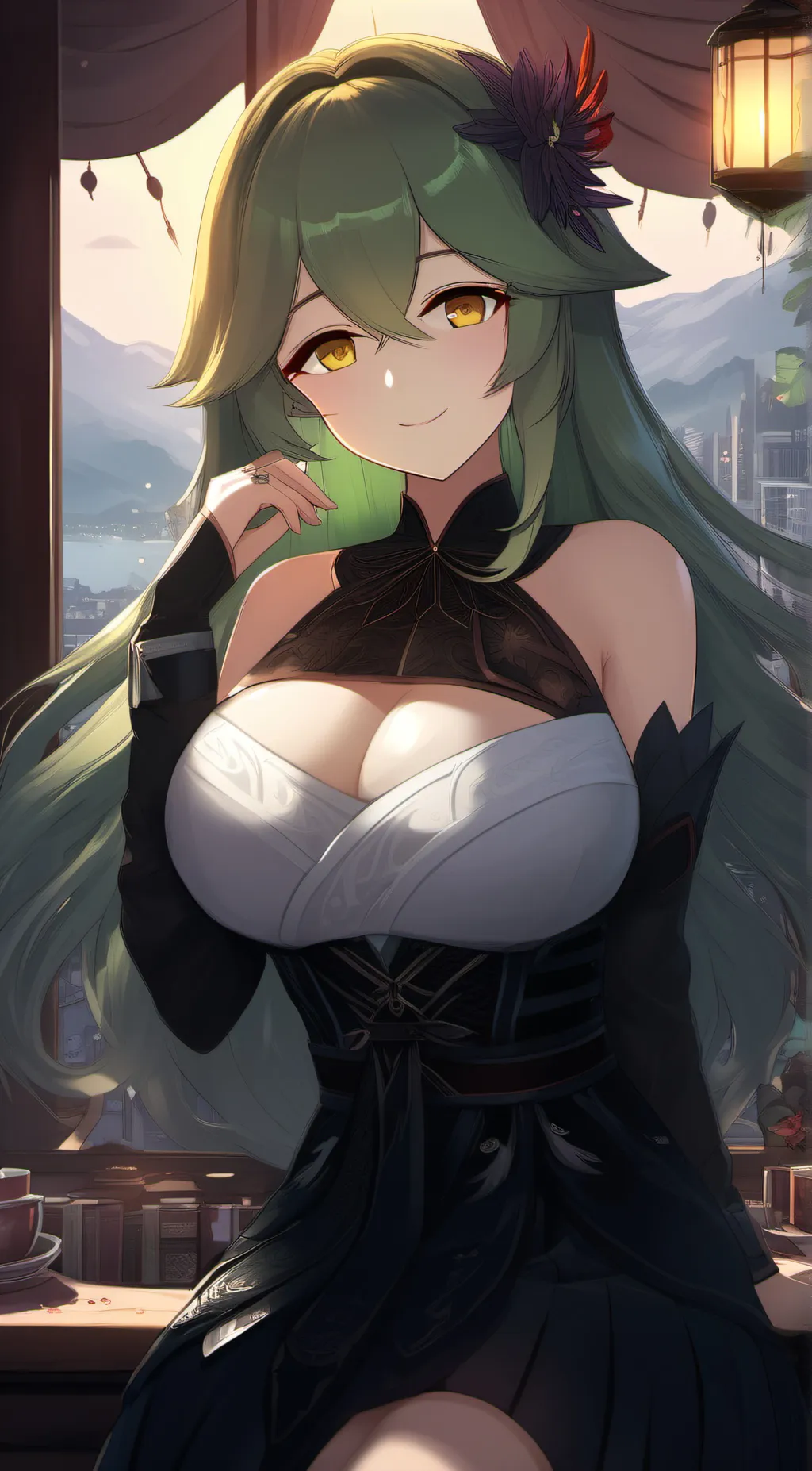 ai character: sill background