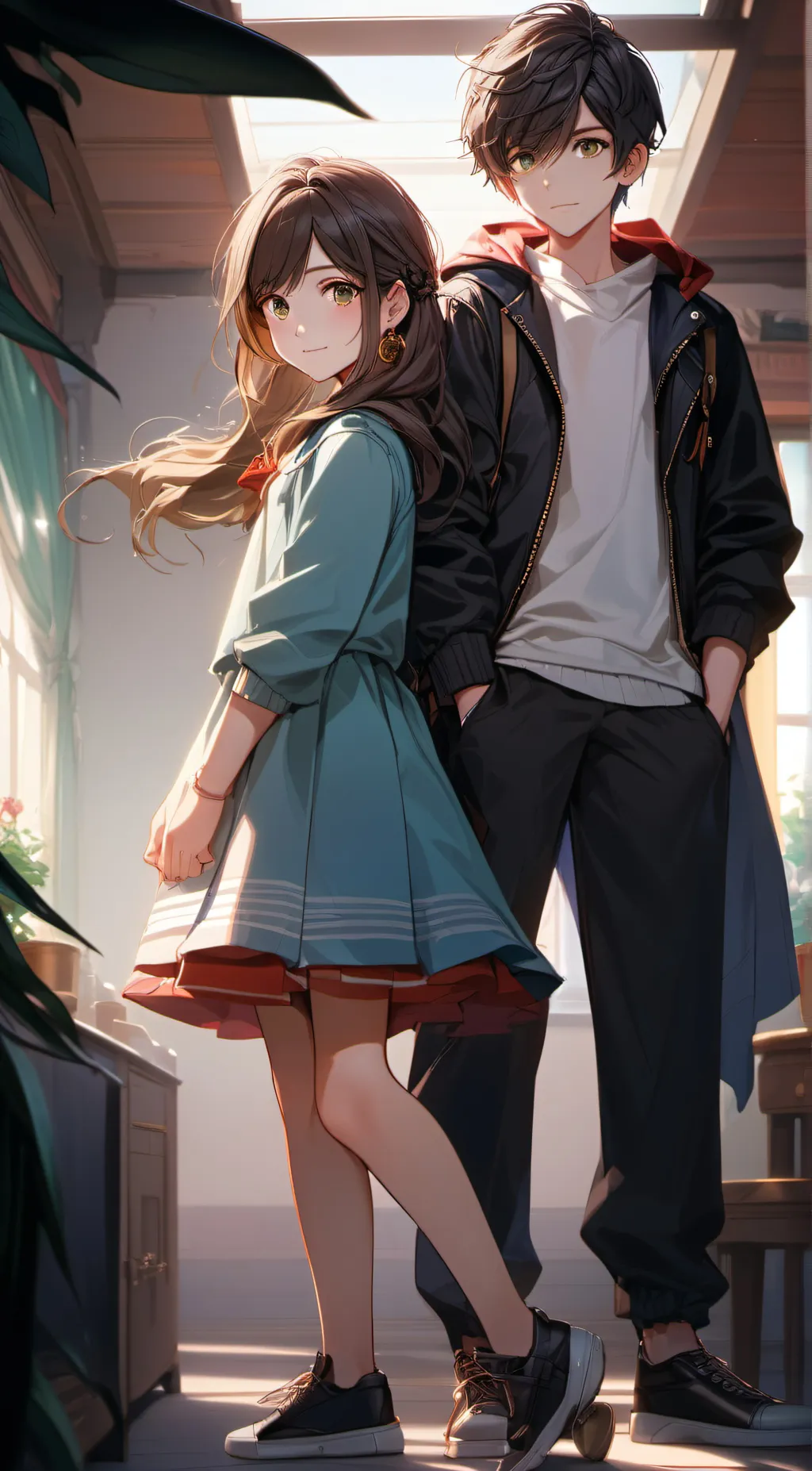 ai character: Lisa --- Michel background