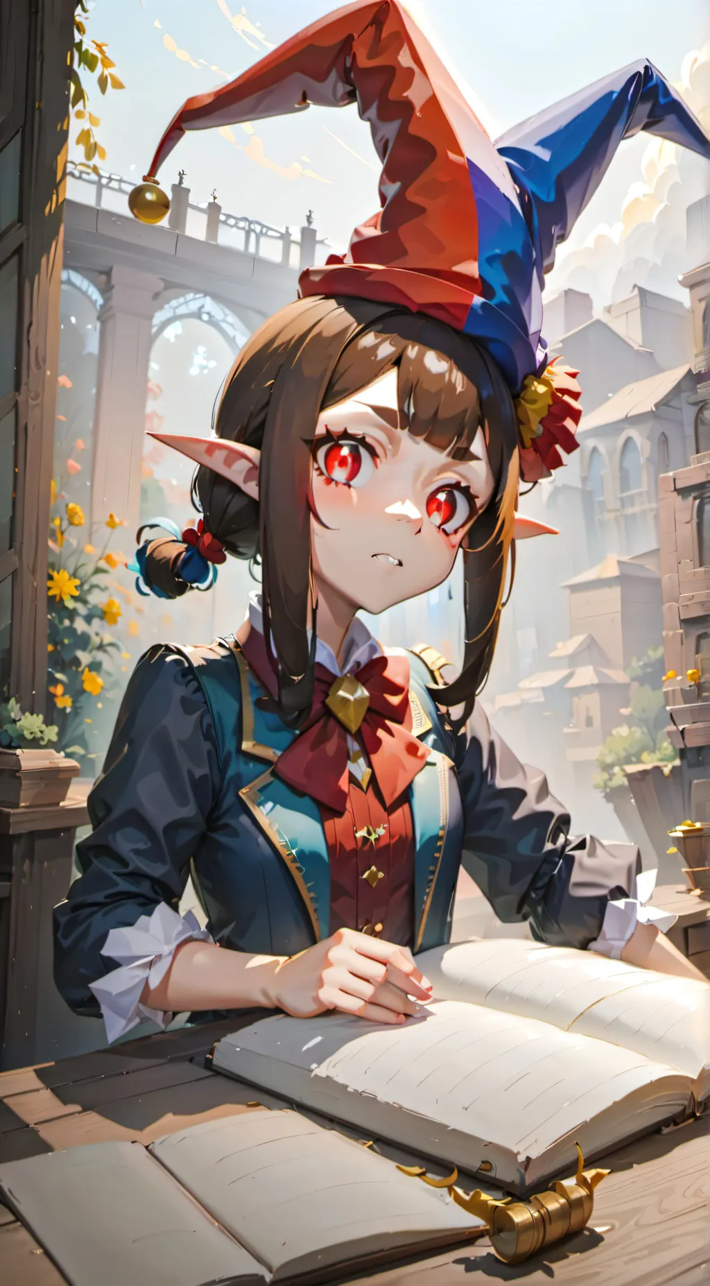 ai character: Pomni  background