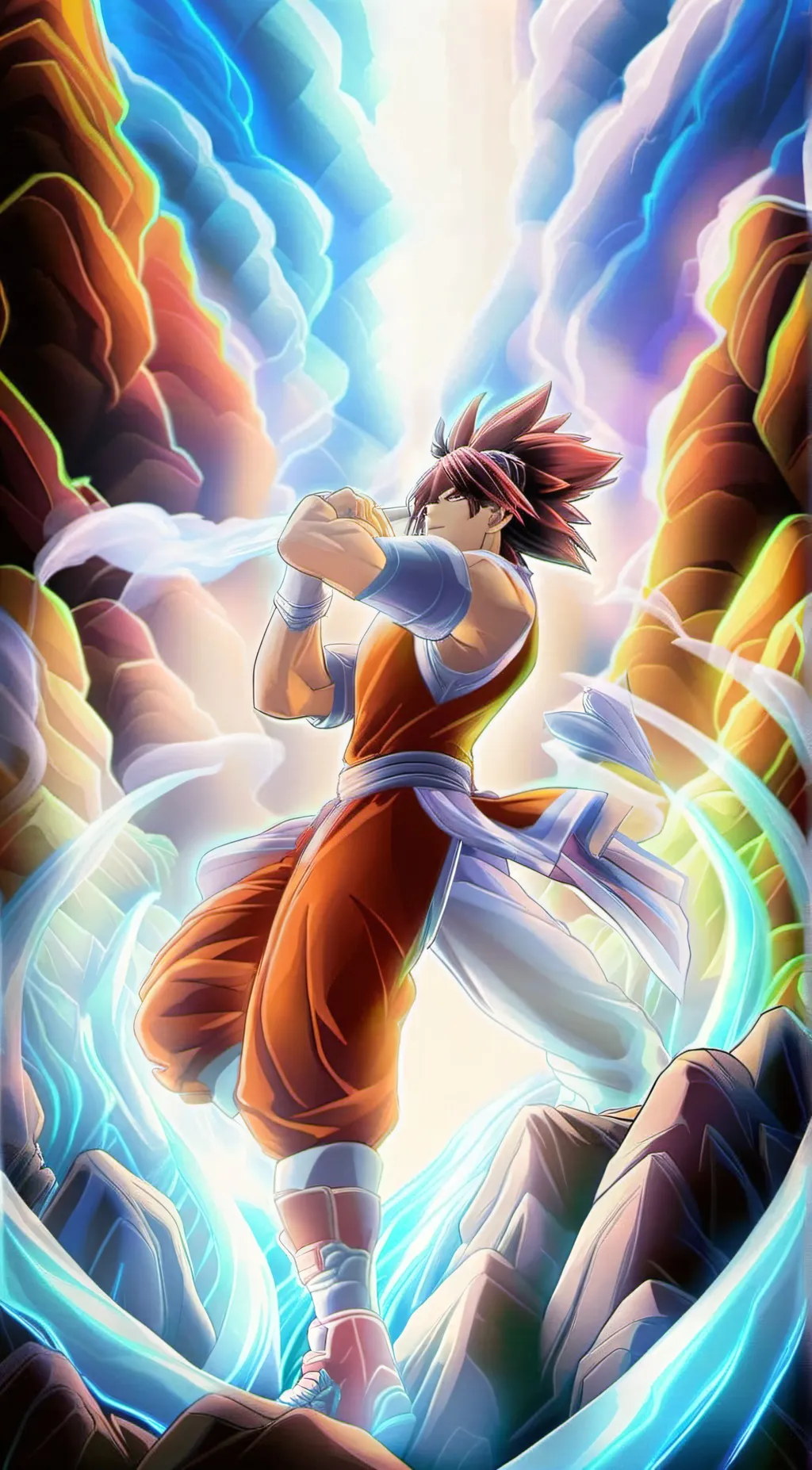 ai character: ninja goku background