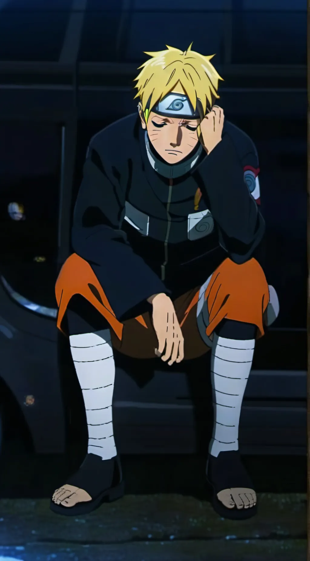 ai character: boruto crying background