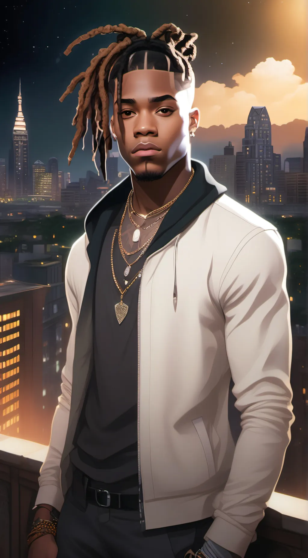 ai character: Xxxtentacion background