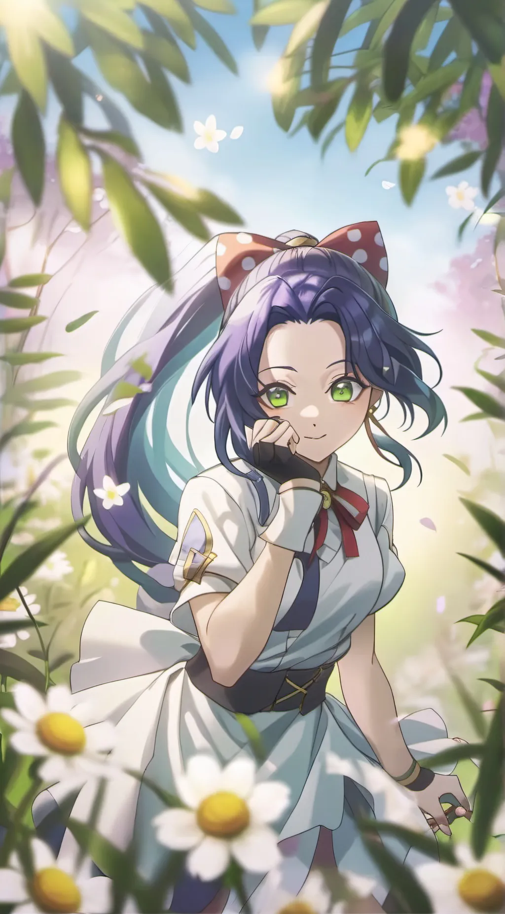 ai character: Shinobu kocho  background