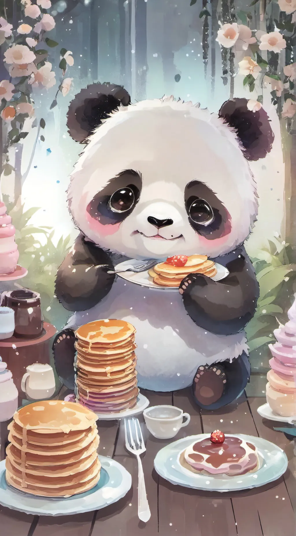 ai character: rose background