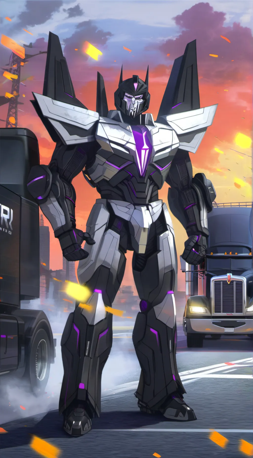 ai character: Motormaster  background