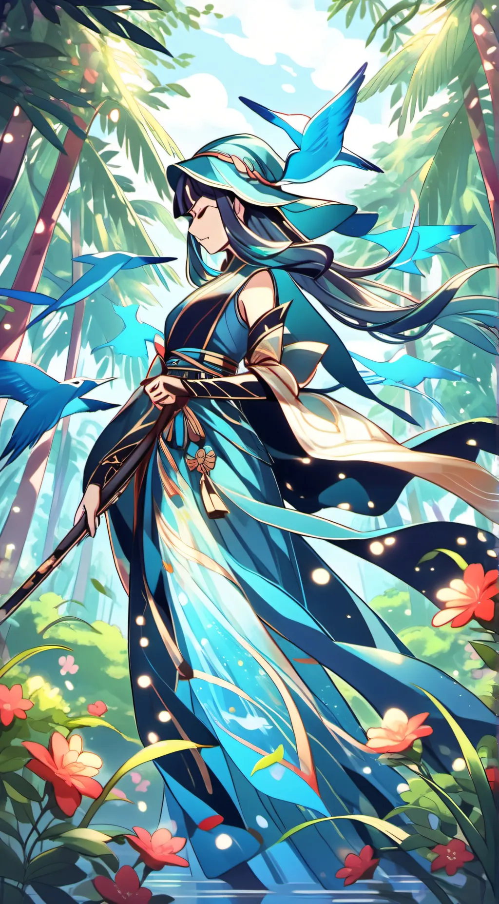 ai character: Muichiro  background