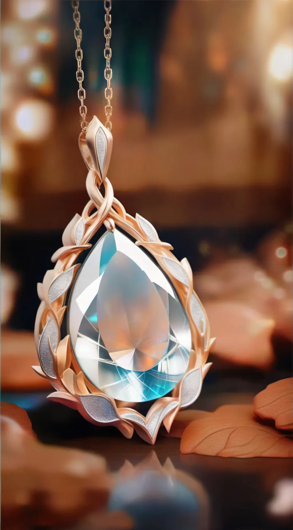 ai character: Magic stone background