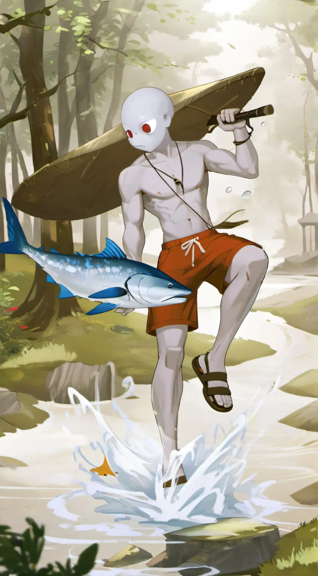 ai character: Fight man background