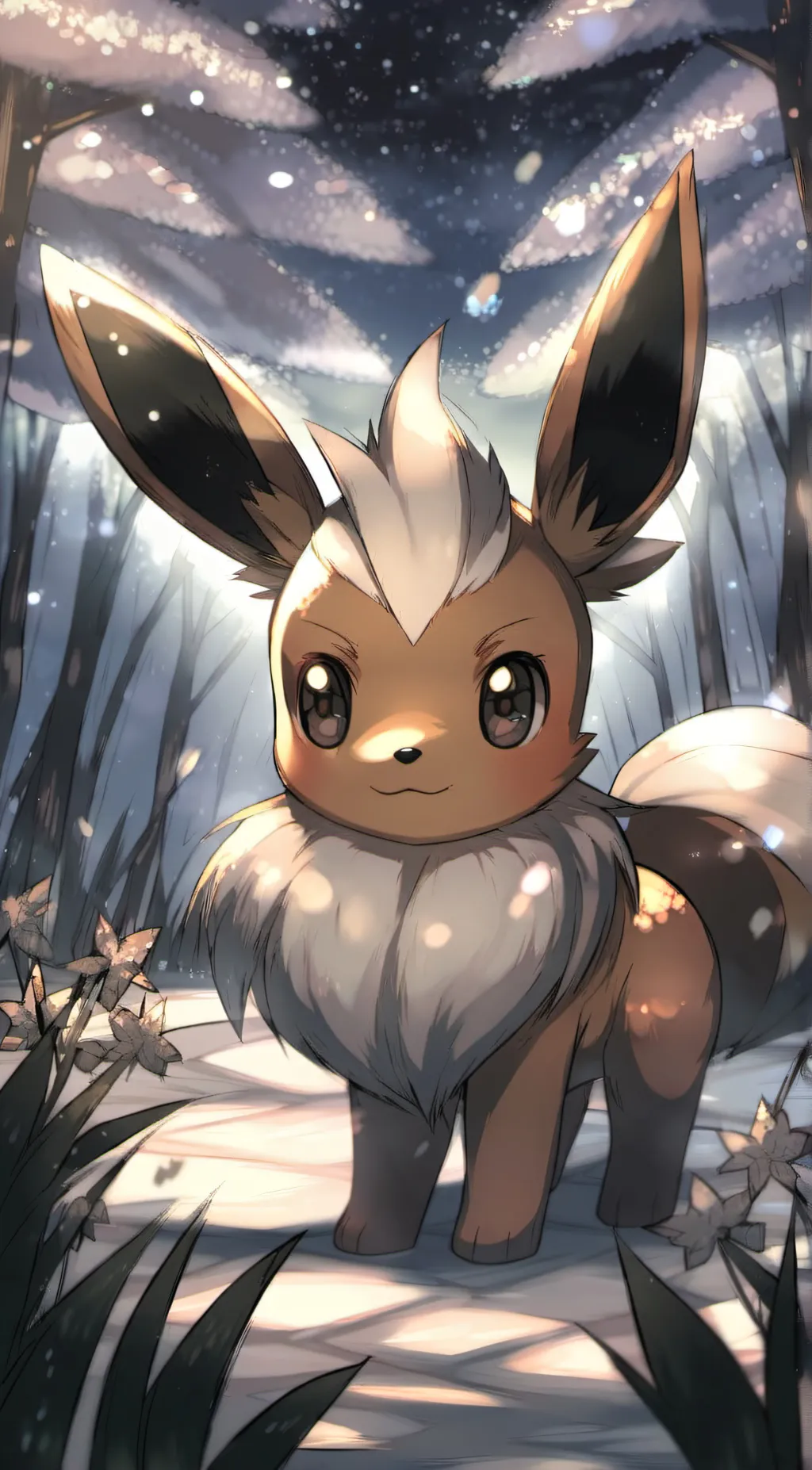 ai character: Eevee background