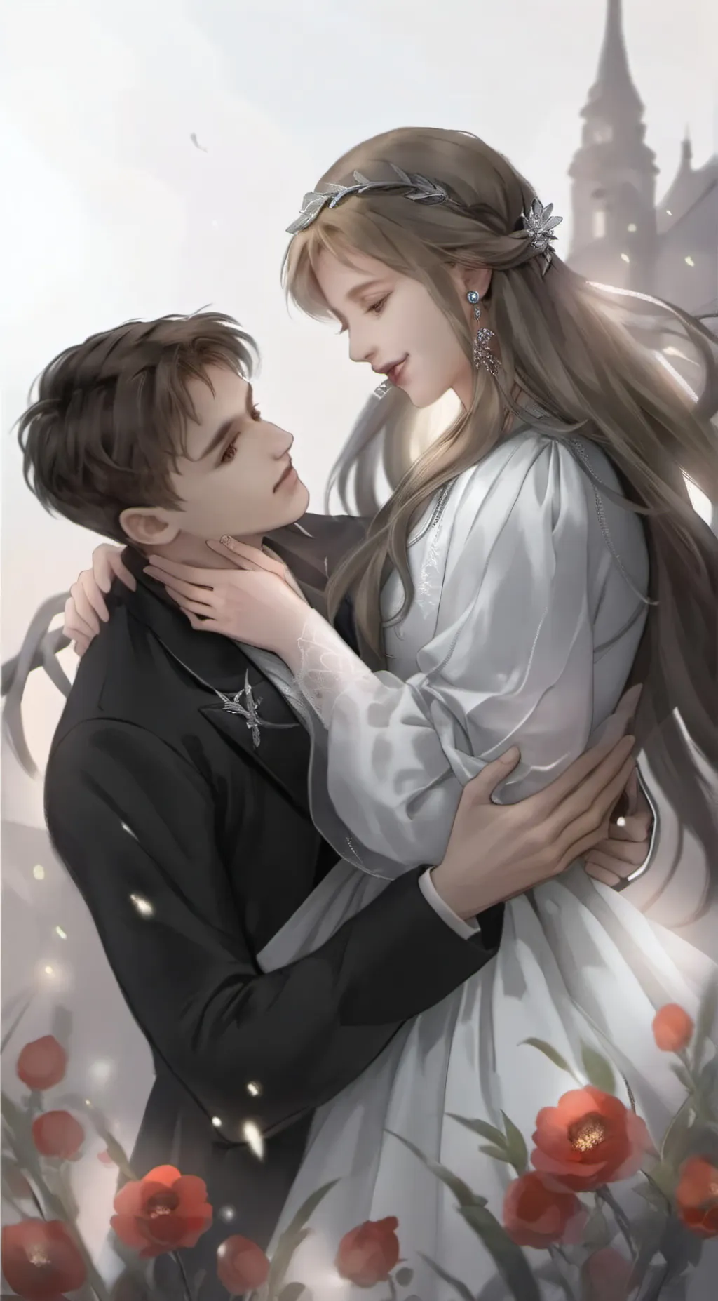 ai character: Ava and jake  background