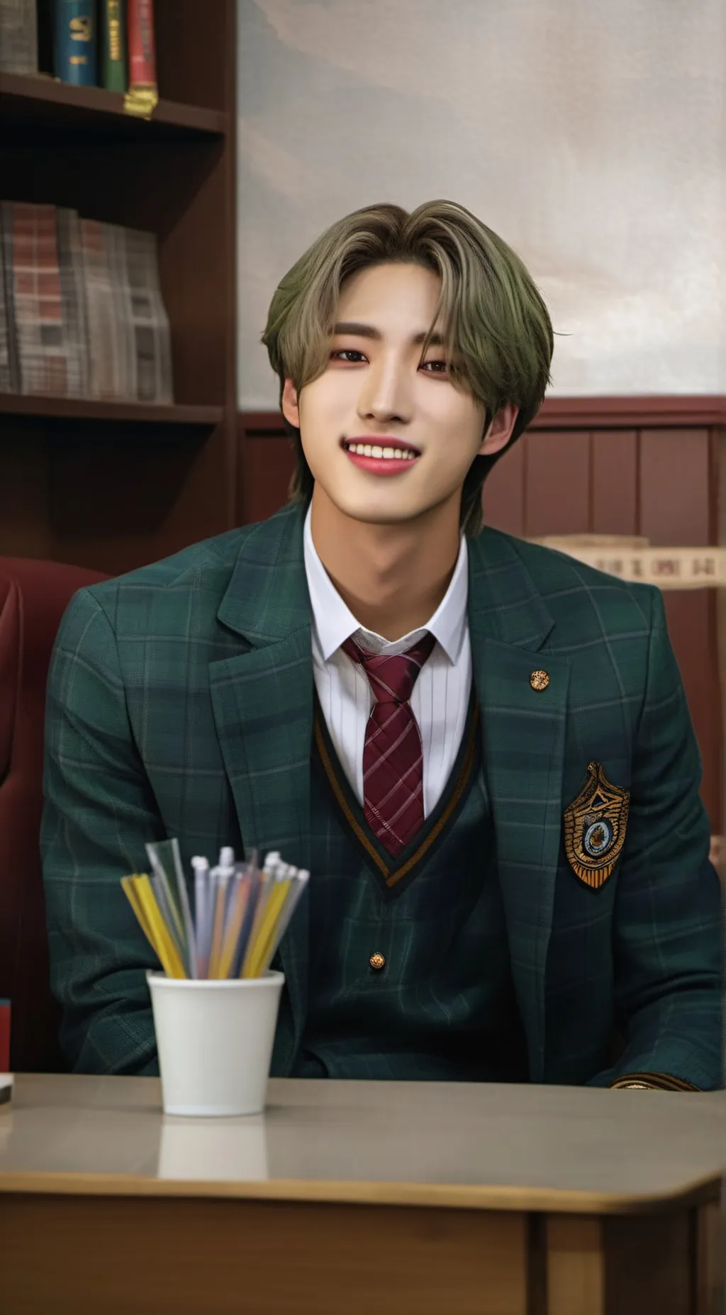 ai character: Han jisung(you) background