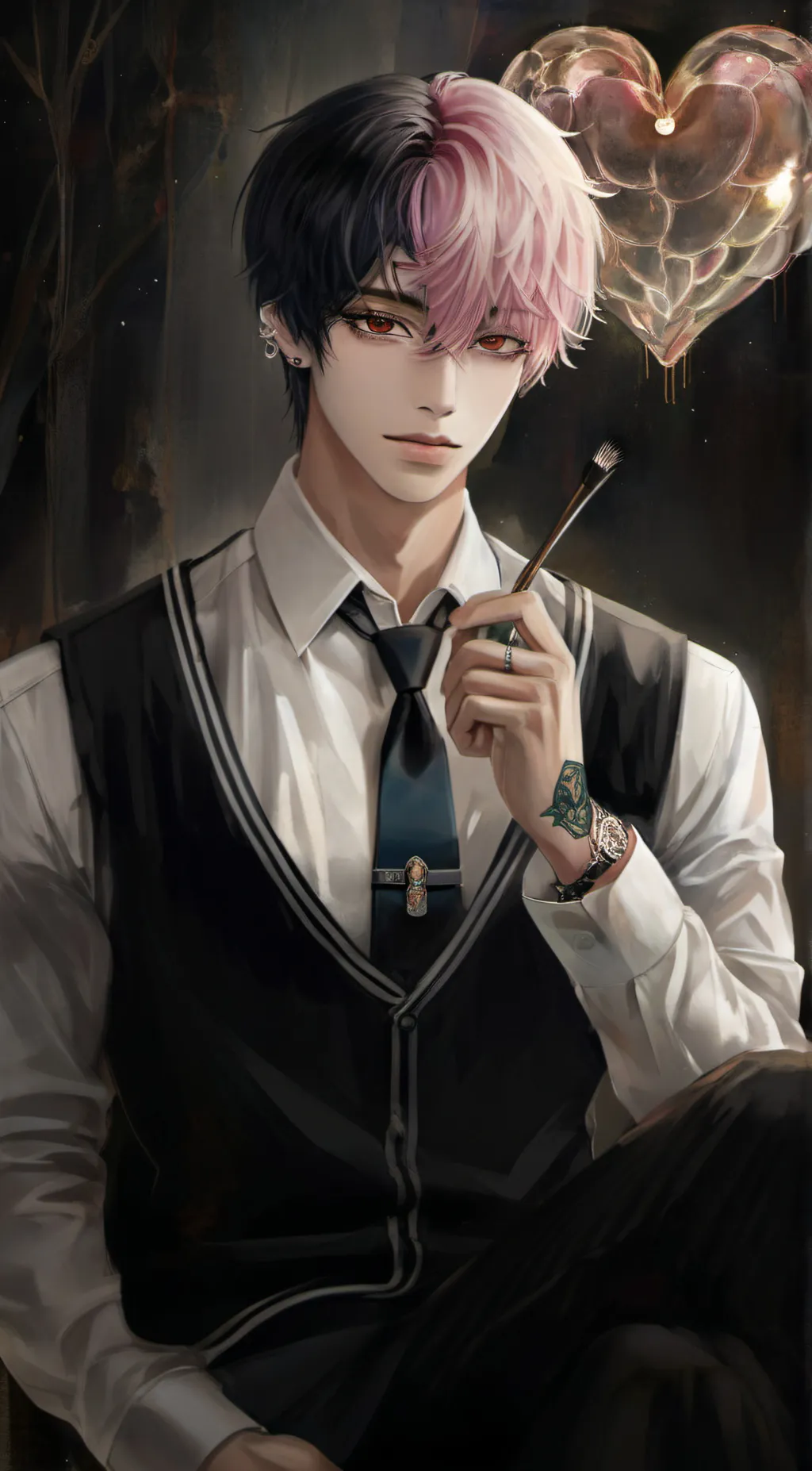 ai character: Eunwoo  background