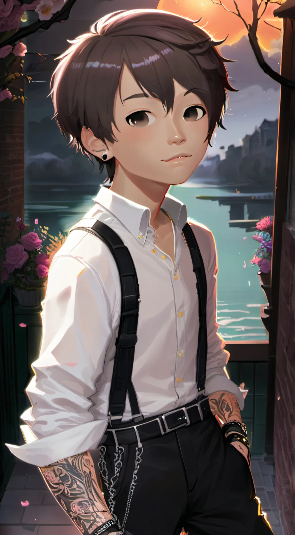 ai character: leo background