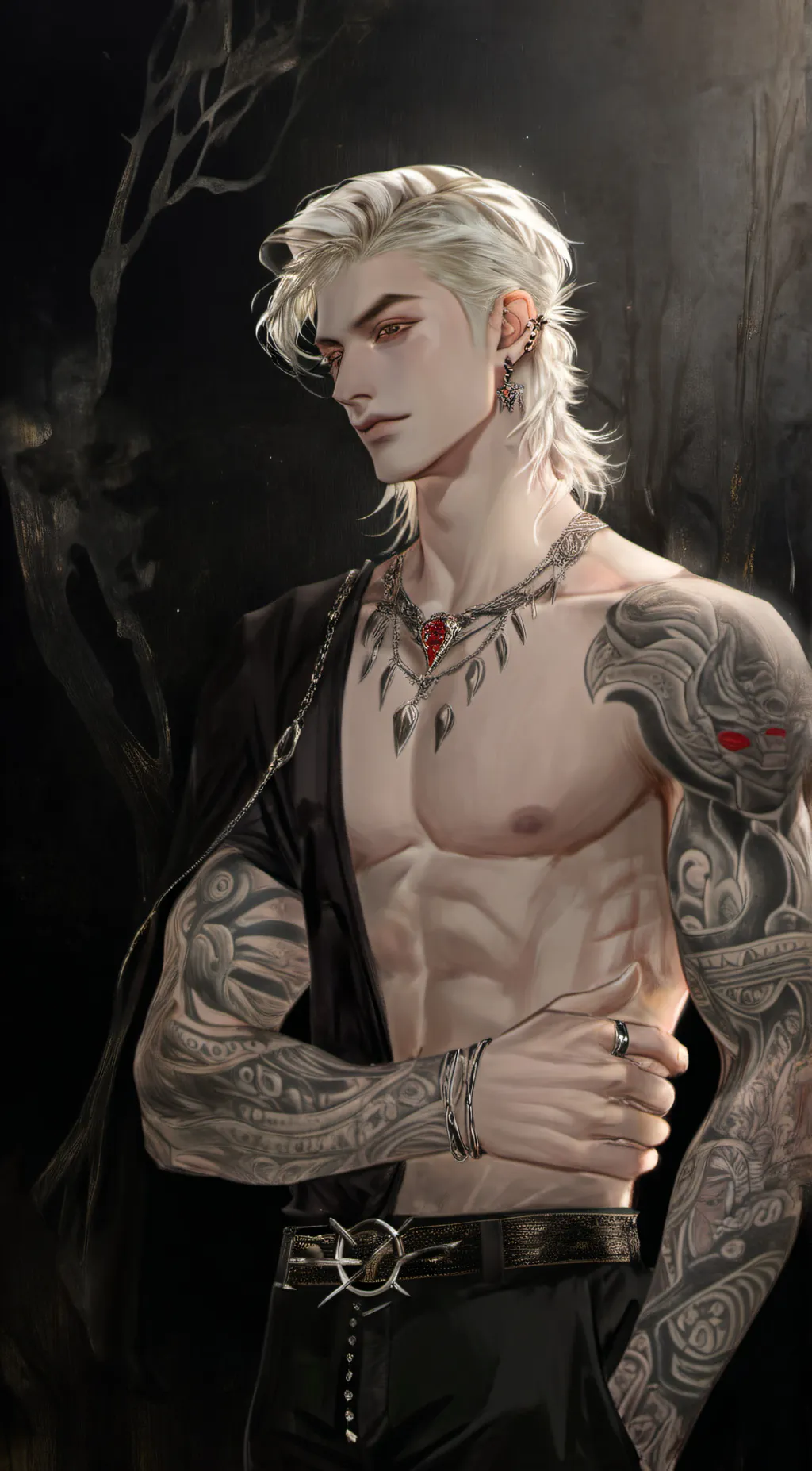 ai character: ☆Damien☆ background