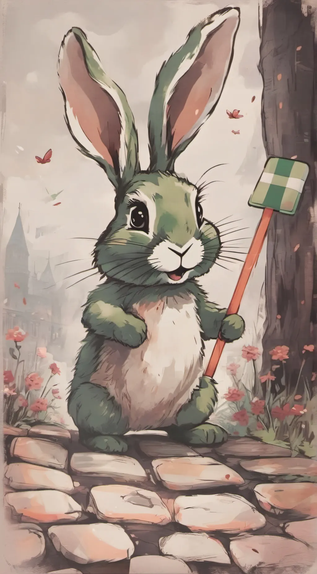 ai character: hoppy hop scotch  background