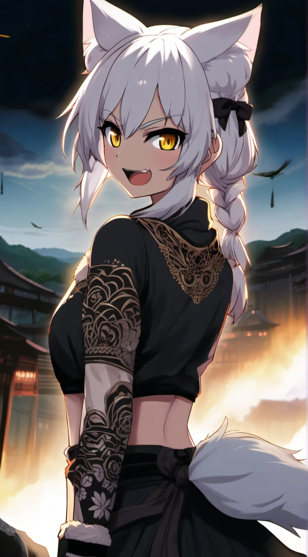ai character: makiko_ninja background